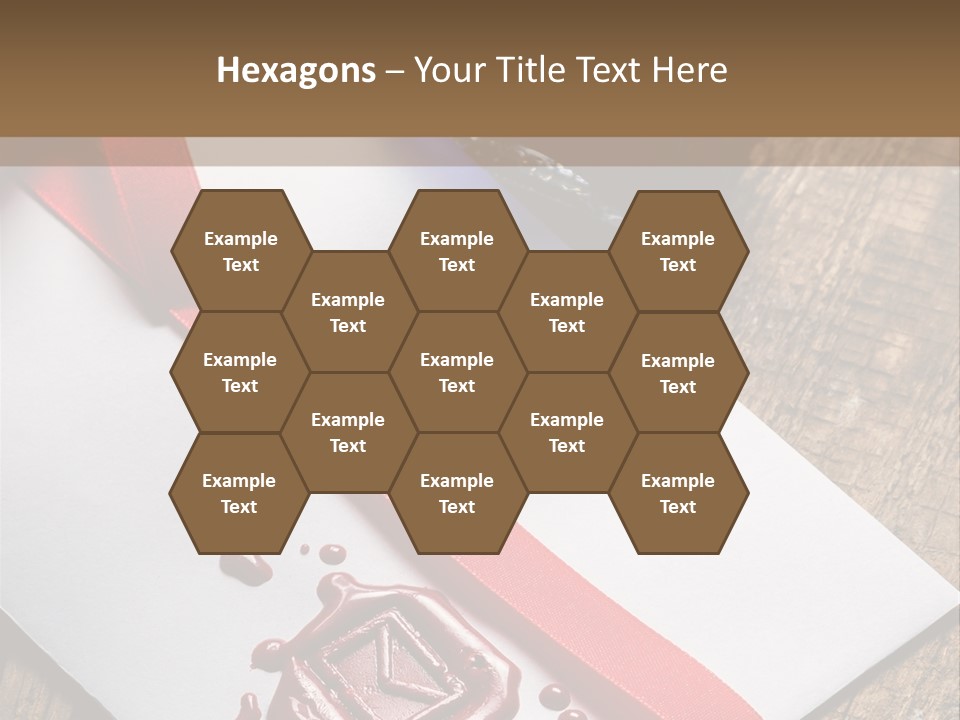 Rolled Up Handwriting Old PowerPoint Template