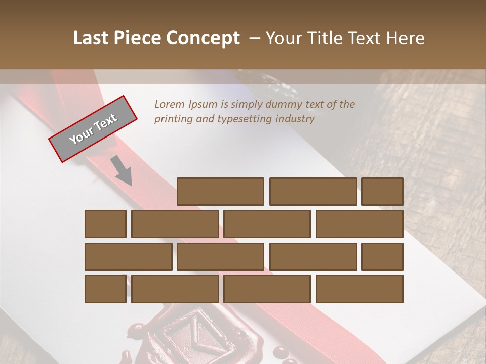 Rolled Up Handwriting Old PowerPoint Template