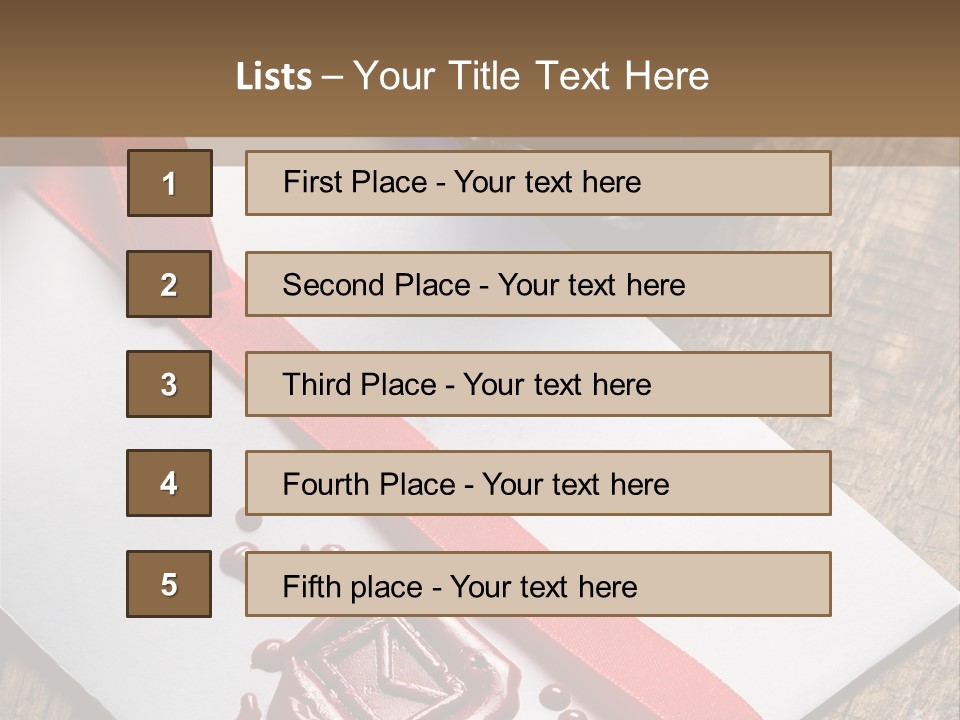 Rolled Up Handwriting Old PowerPoint Template
