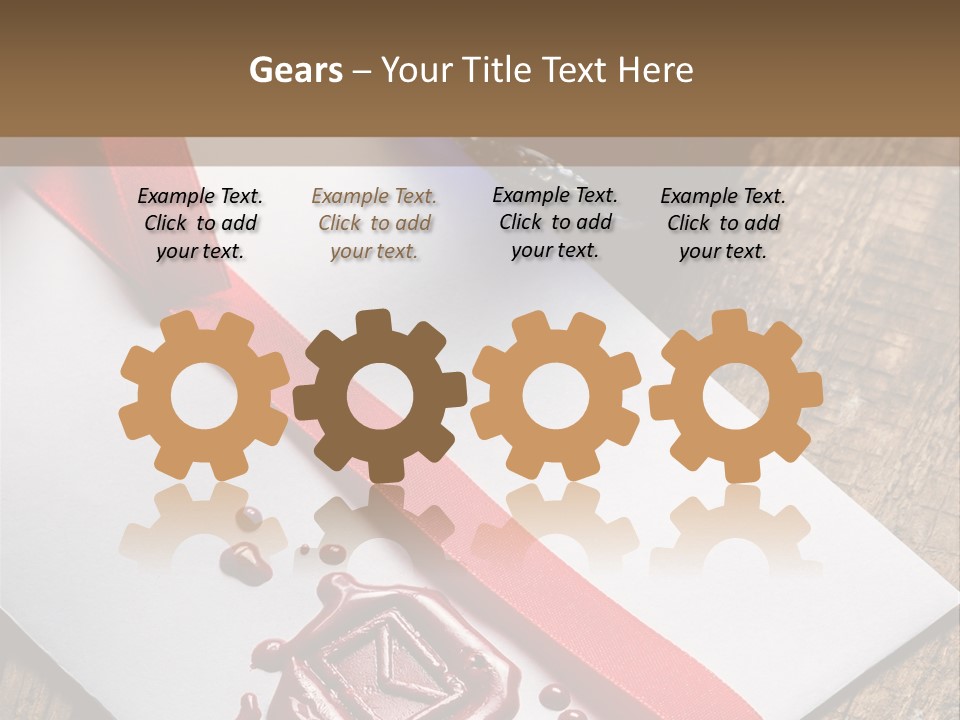 Rolled Up Handwriting Old PowerPoint Template