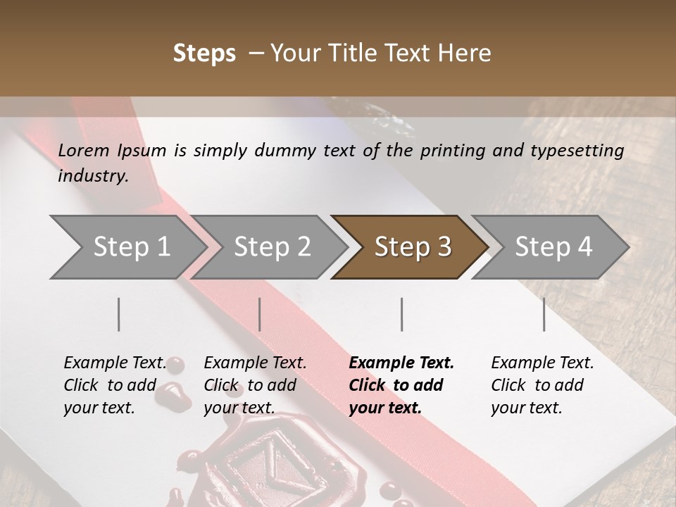Rolled Up Handwriting Old PowerPoint Template