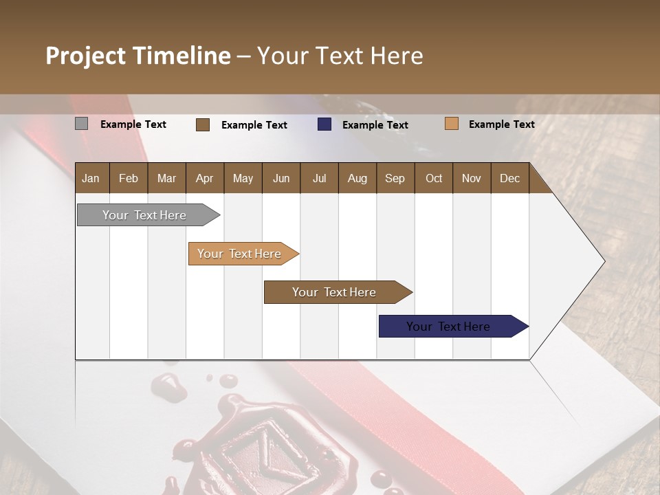 Rolled Up Handwriting Old PowerPoint Template