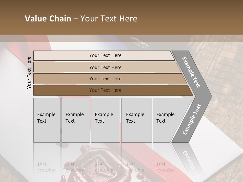 Rolled Up Handwriting Old PowerPoint Template