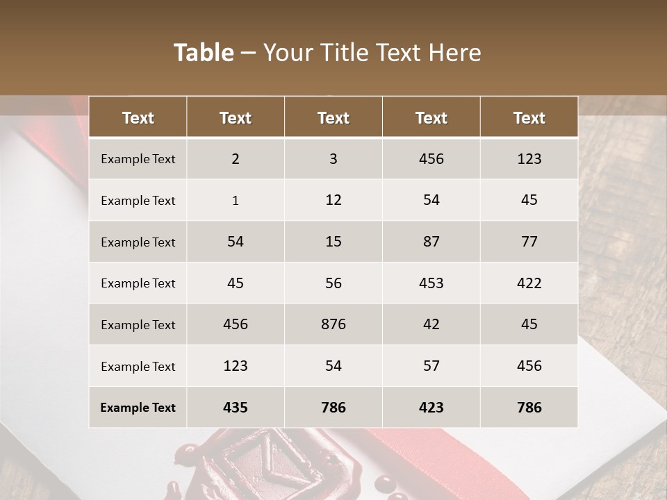 Rolled Up Handwriting Old PowerPoint Template