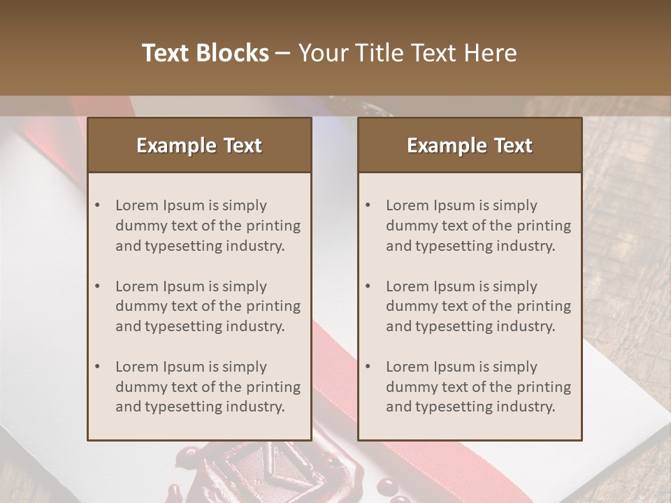 Rolled Up Handwriting Old PowerPoint Template