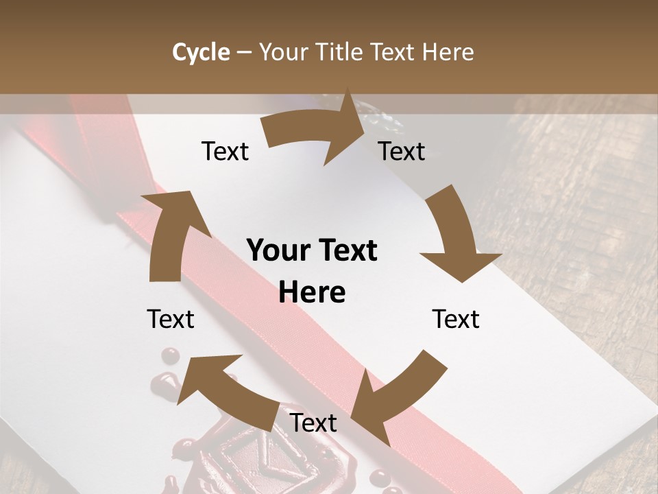 Rolled Up Handwriting Old PowerPoint Template
