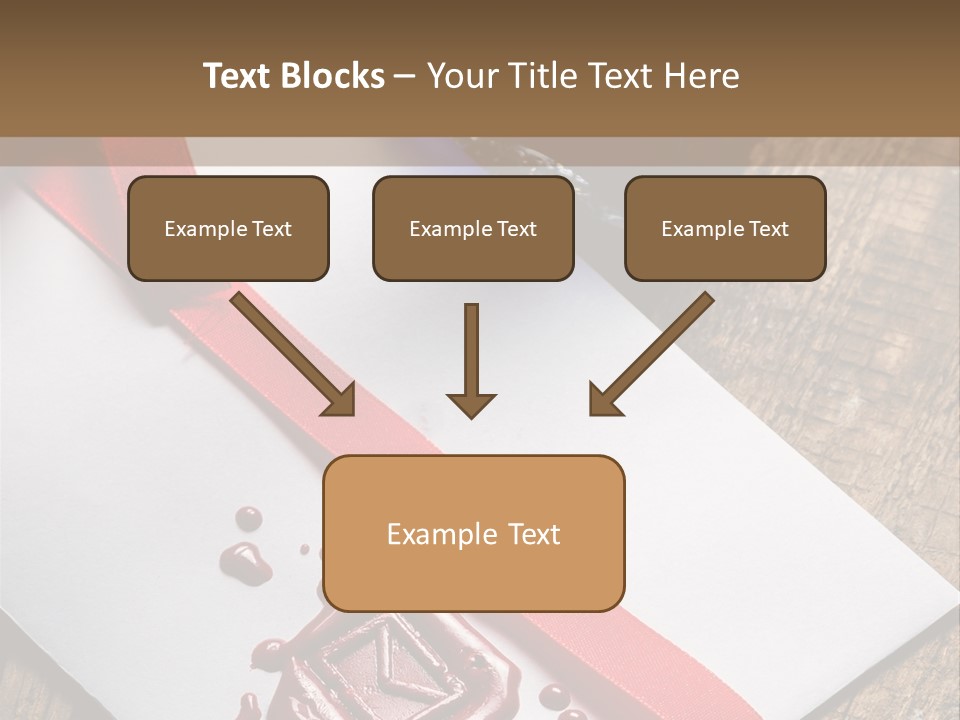 Rolled Up Handwriting Old PowerPoint Template