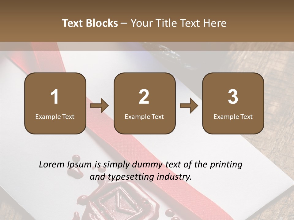 Rolled Up Handwriting Old PowerPoint Template