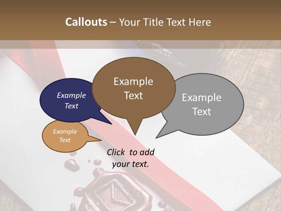 Rolled Up Handwriting Old PowerPoint Template