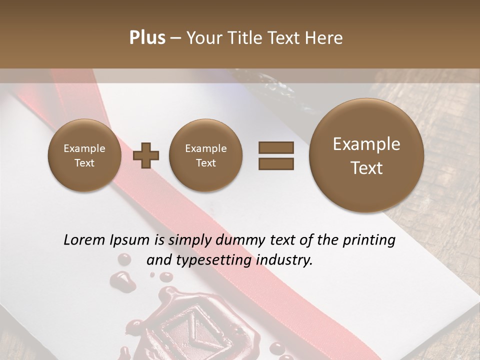 Rolled Up Handwriting Old PowerPoint Template