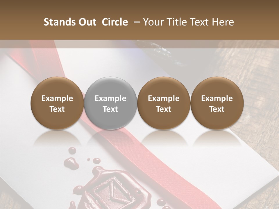 Rolled Up Handwriting Old PowerPoint Template