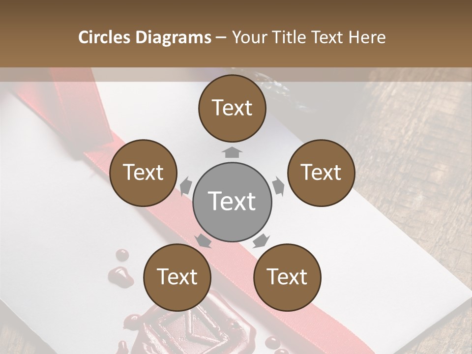 Rolled Up Handwriting Old PowerPoint Template