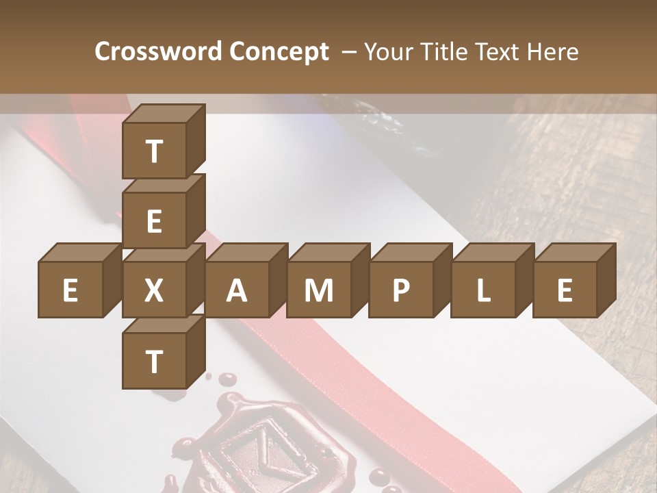 Rolled Up Handwriting Old PowerPoint Template