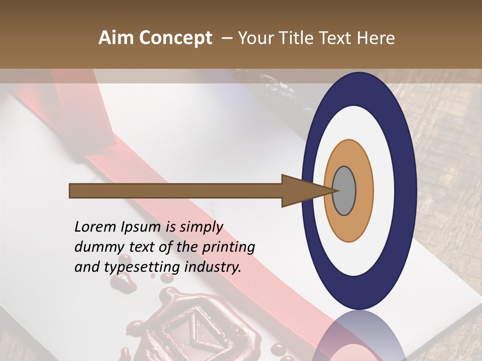 Rolled Up Handwriting Old PowerPoint Template