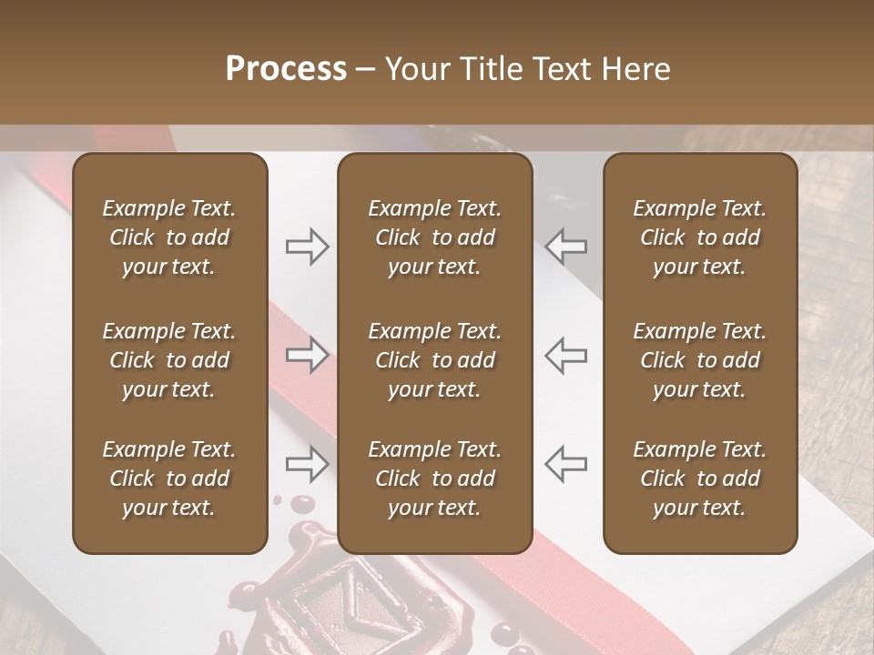Rolled Up Handwriting Old PowerPoint Template