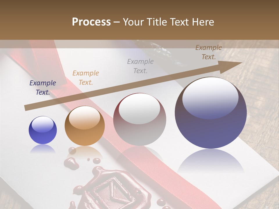 Rolled Up Handwriting Old PowerPoint Template