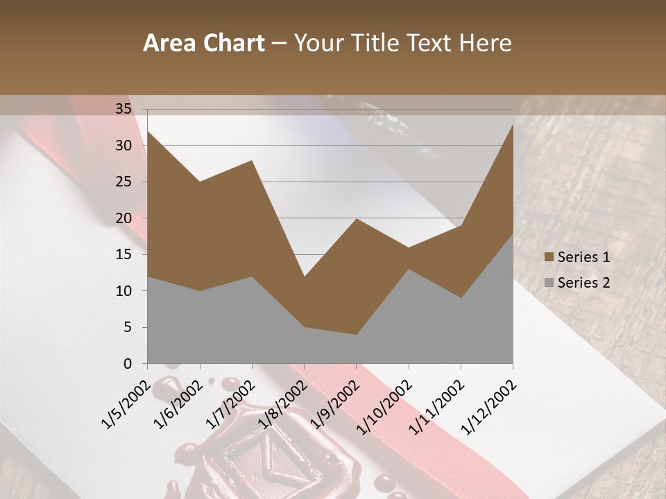 Rolled Up Handwriting Old PowerPoint Template