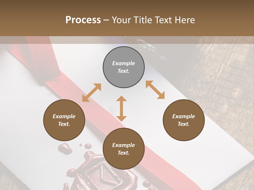 Rolled Up Handwriting Old PowerPoint Template