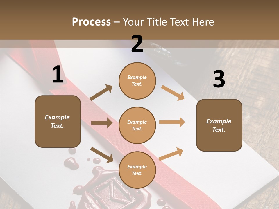 Rolled Up Handwriting Old PowerPoint Template