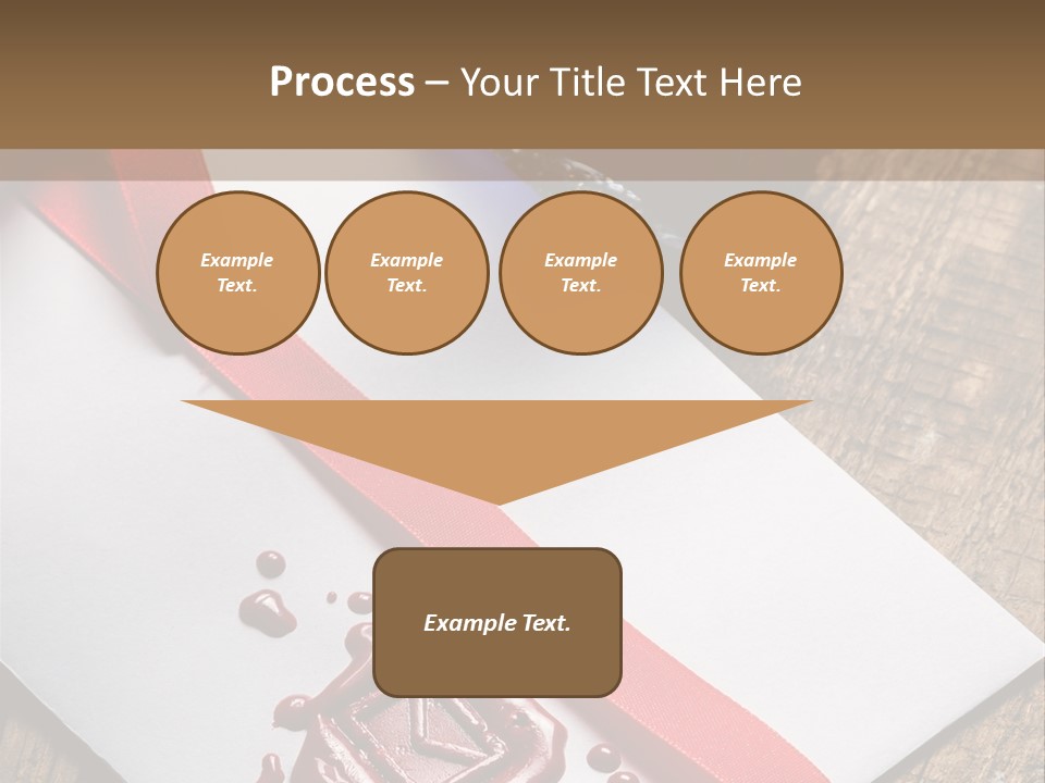 Rolled Up Handwriting Old PowerPoint Template