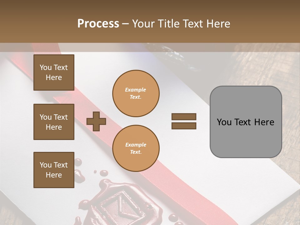 Rolled Up Handwriting Old PowerPoint Template