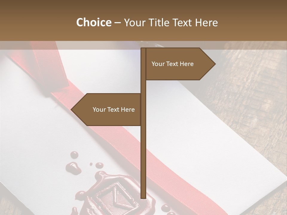 Rolled Up Handwriting Old PowerPoint Template
