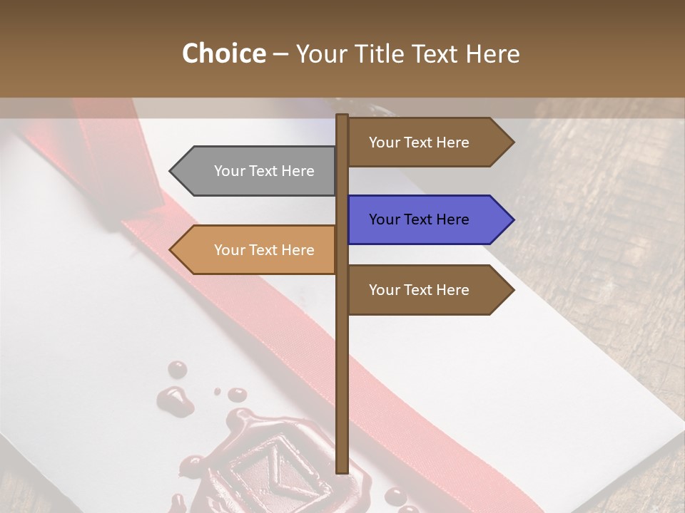 Rolled Up Handwriting Old PowerPoint Template