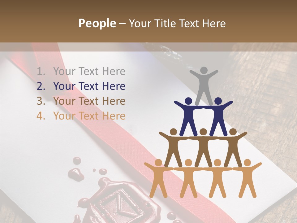 Rolled Up Handwriting Old PowerPoint Template