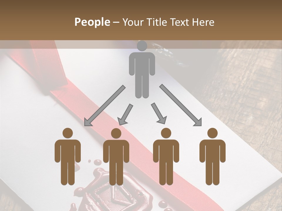 Rolled Up Handwriting Old PowerPoint Template