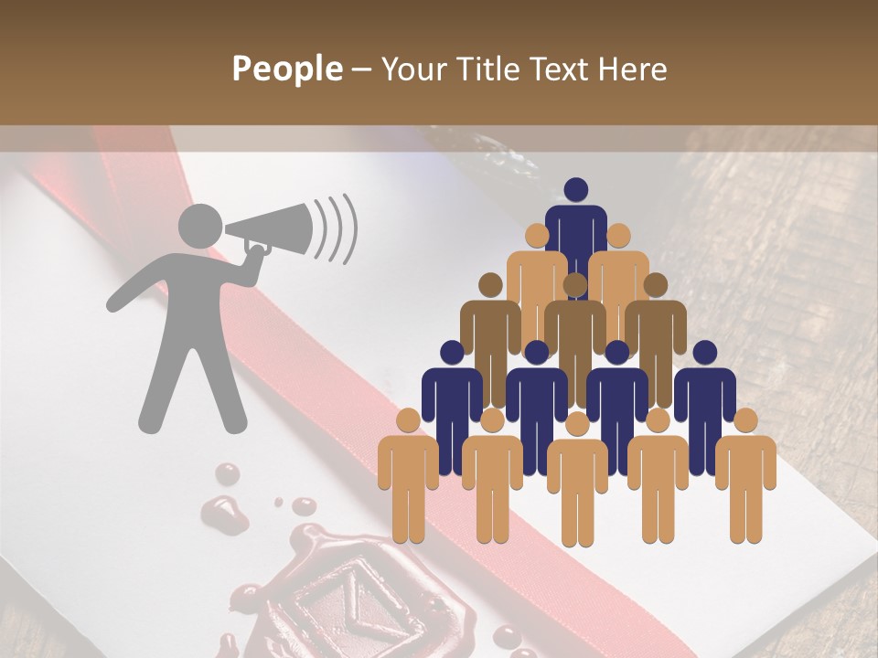 Rolled Up Handwriting Old PowerPoint Template