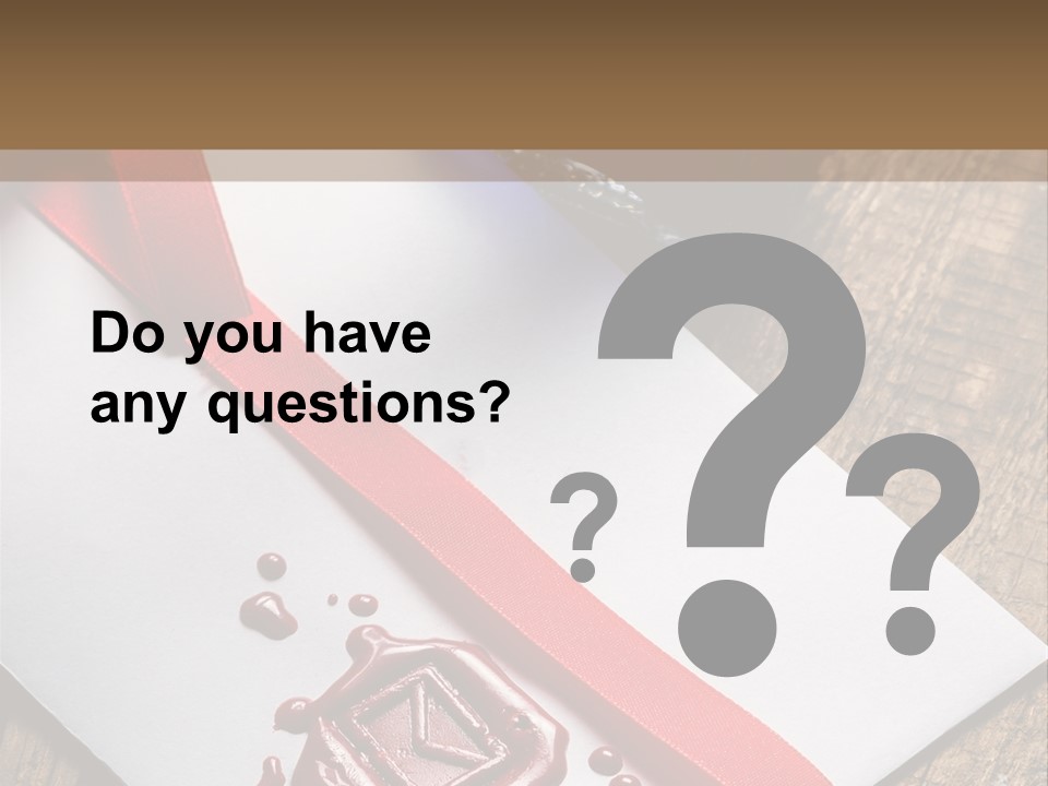 Rolled Up Handwriting Old PowerPoint Template