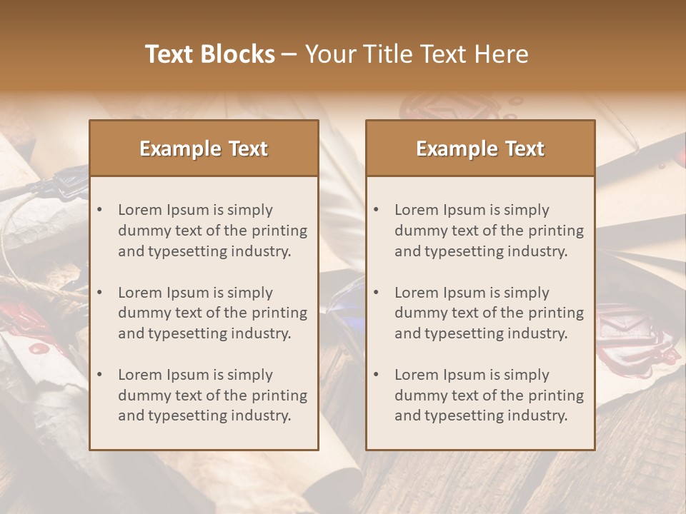 Retro Revival Symbol Rolled Up PowerPoint Template