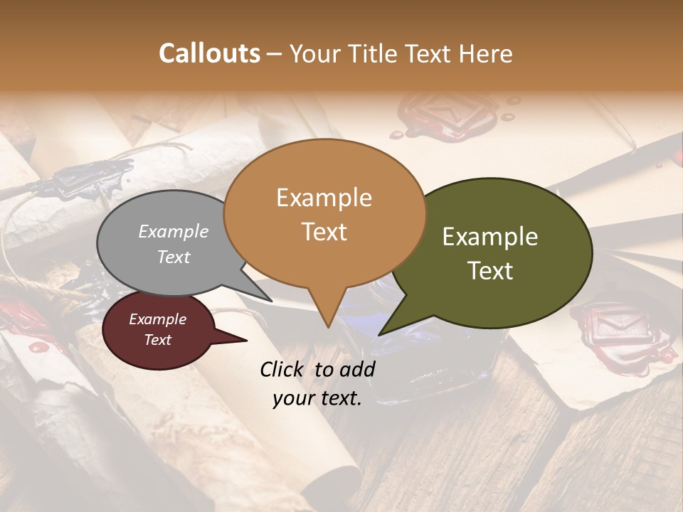 Retro Revival Symbol Rolled Up PowerPoint Template