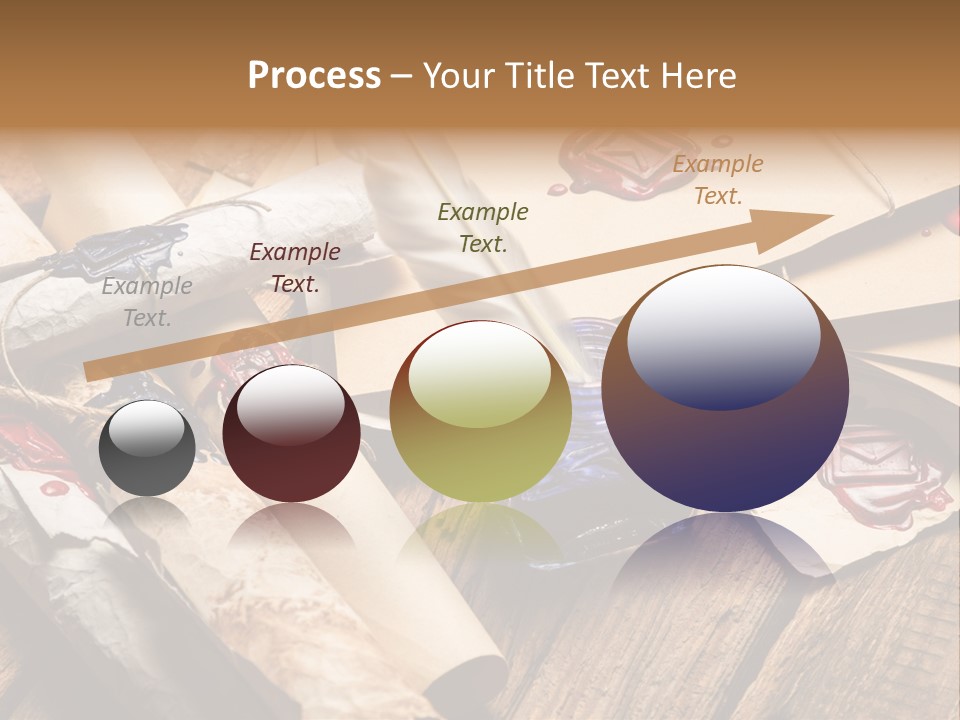 Retro Revival Symbol Rolled Up PowerPoint Template