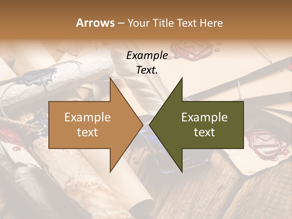 Retro Revival Symbol Rolled Up PowerPoint Template