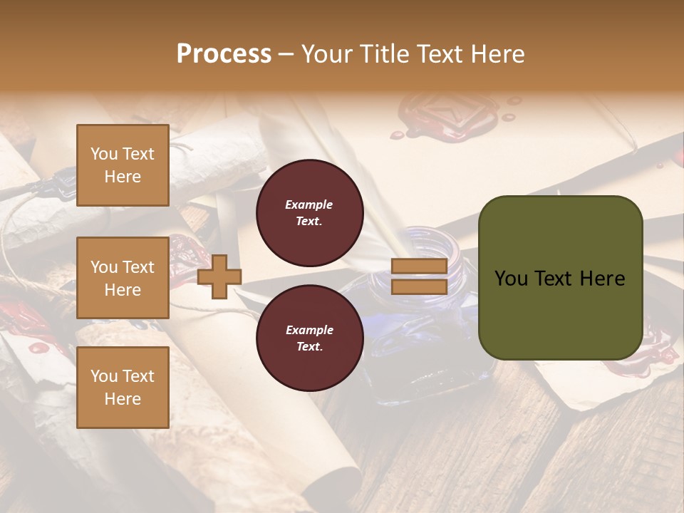 Retro Revival Symbol Rolled Up PowerPoint Template