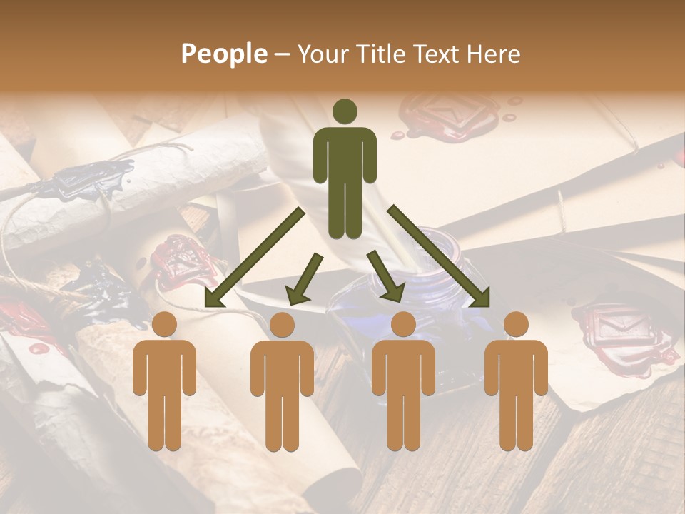 Retro Revival Symbol Rolled Up PowerPoint Template