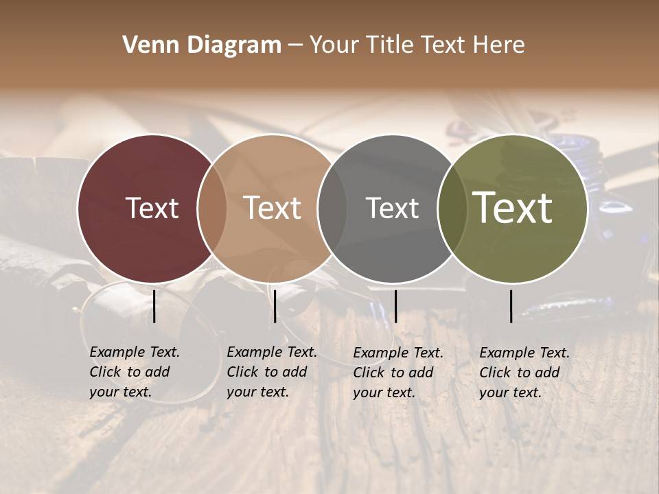 Calligraphy Wood Quill Pen PowerPoint Template