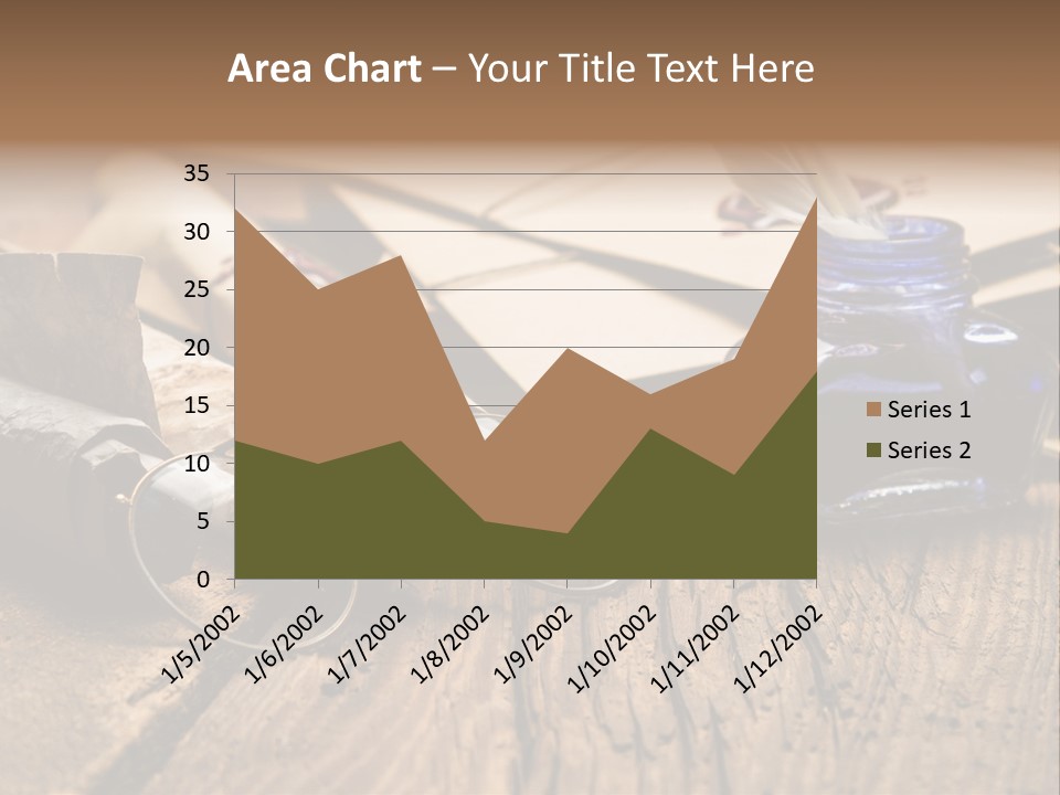Calligraphy Wood Quill Pen PowerPoint Template