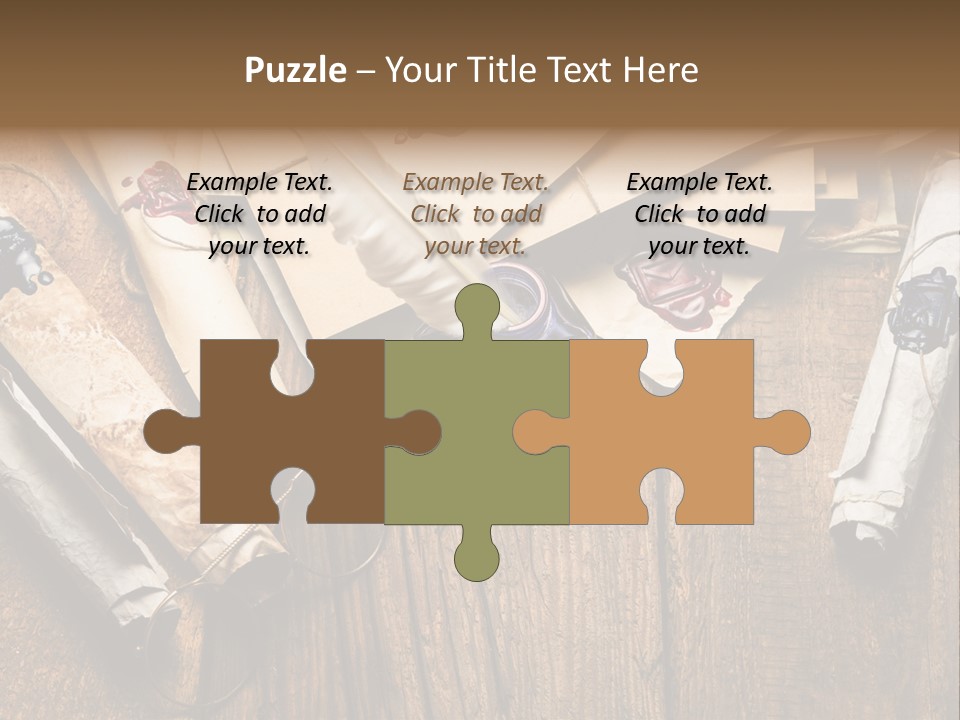 Inkwell Message Mystery PowerPoint Template