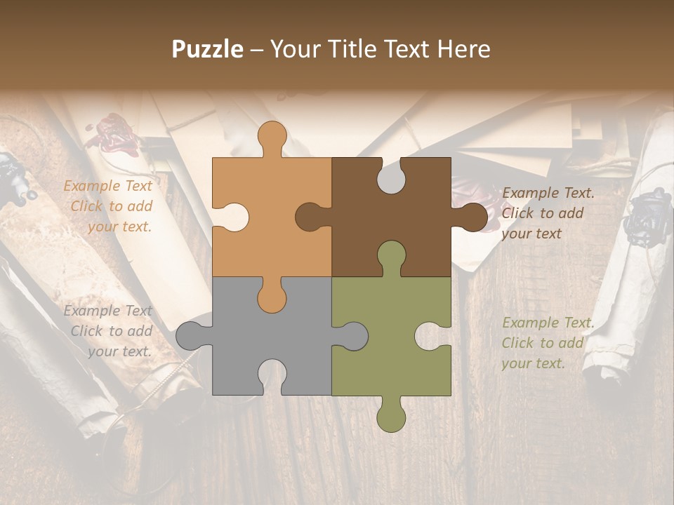 Inkwell Message Mystery PowerPoint Template