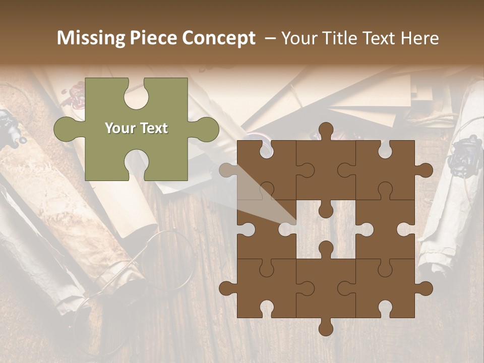 Inkwell Message Mystery PowerPoint Template