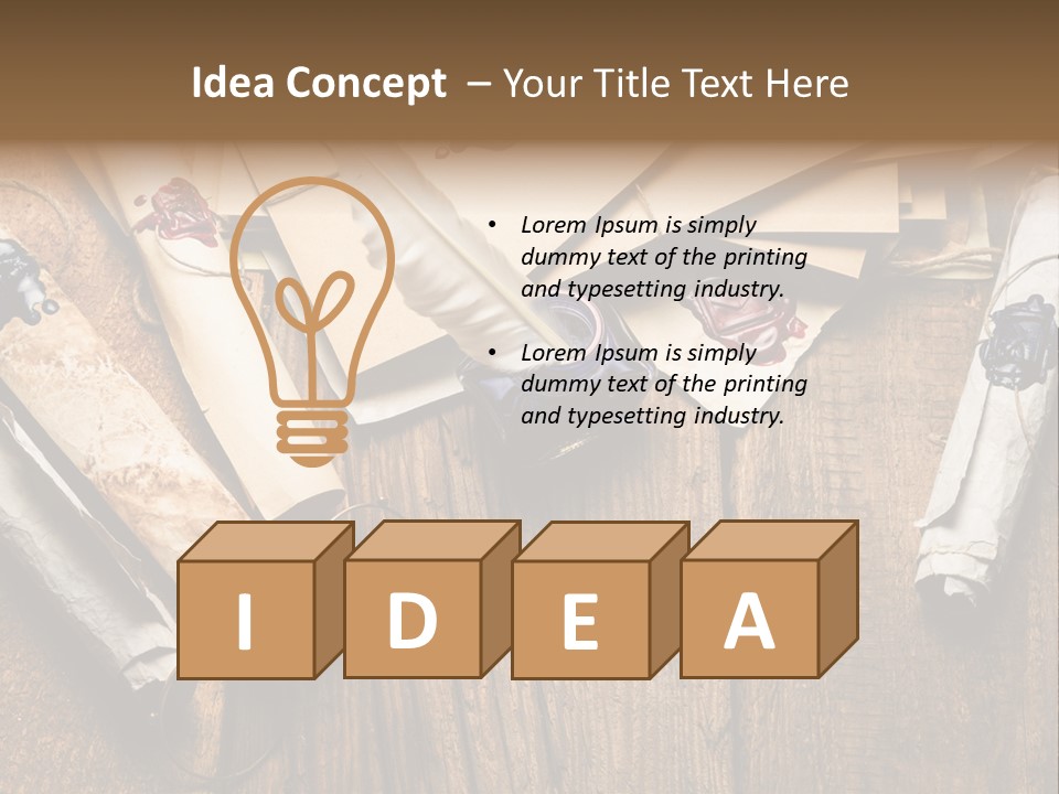 Inkwell Message Mystery PowerPoint Template