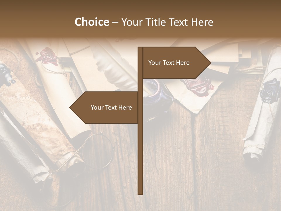 Inkwell Message Mystery PowerPoint Template