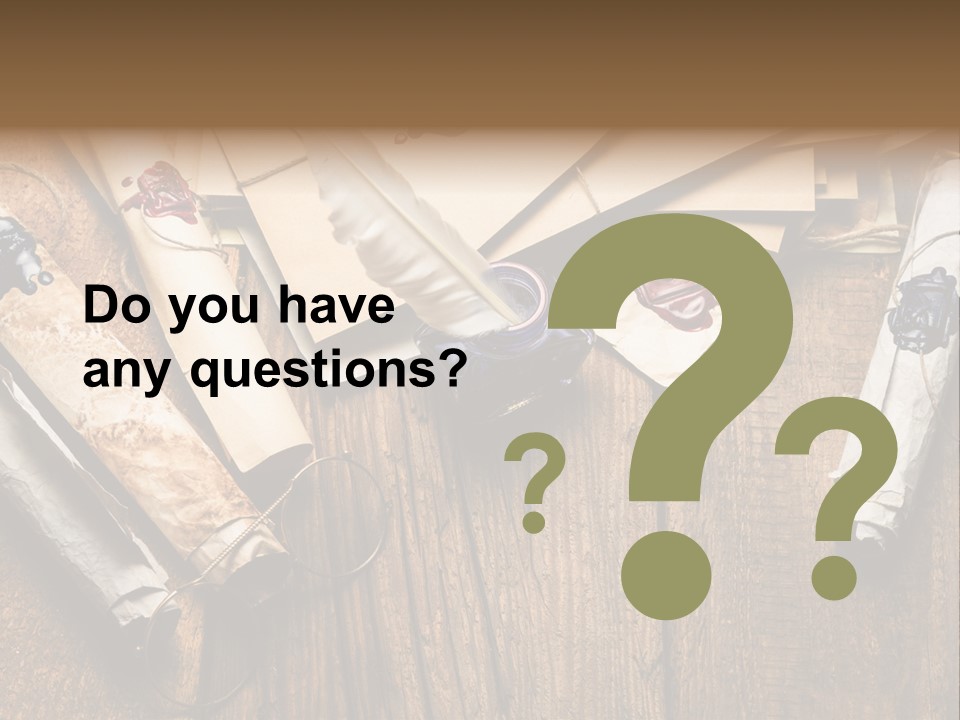 Inkwell Message Mystery PowerPoint Template