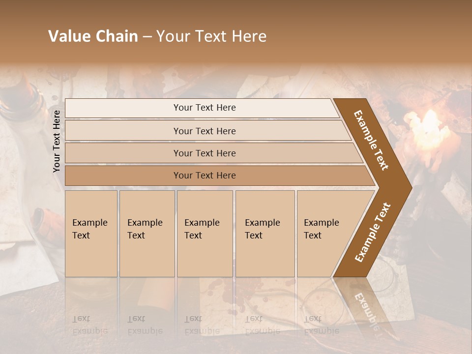 Scroll Inkwell Rubber Stamp PowerPoint Template