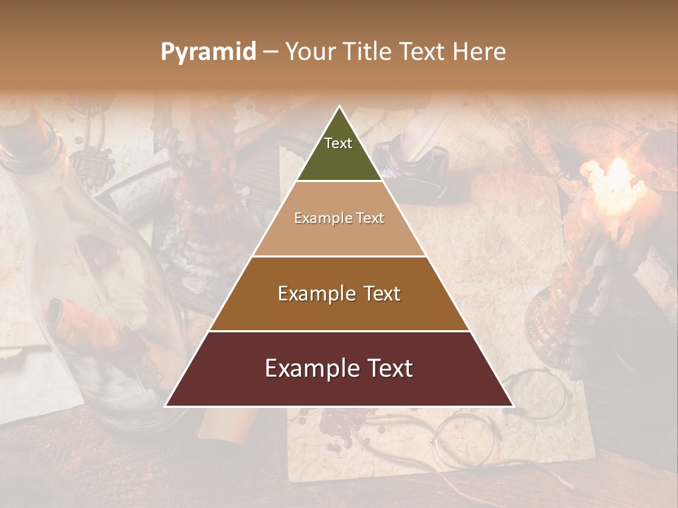 Scroll Inkwell Rubber Stamp PowerPoint Template