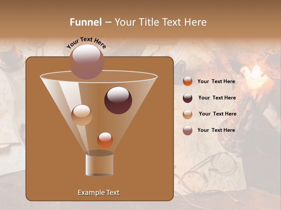 Scroll Inkwell Rubber Stamp PowerPoint Template