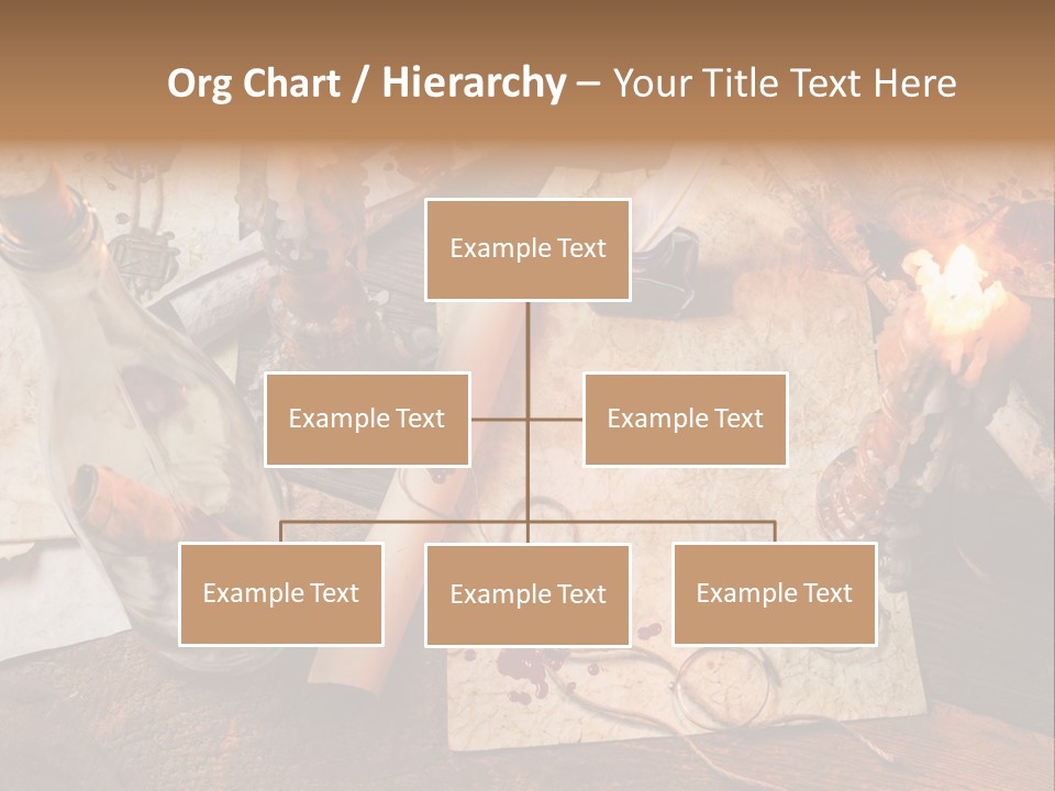 Scroll Inkwell Rubber Stamp PowerPoint Template