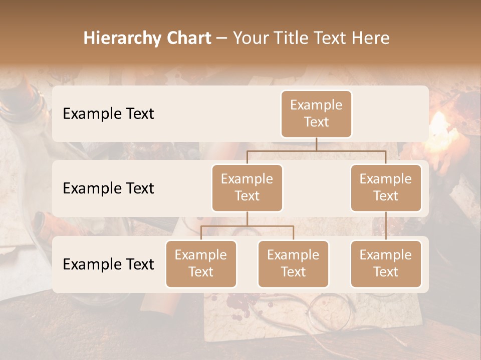 Scroll Inkwell Rubber Stamp PowerPoint Template
